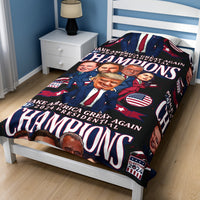 Load image into Gallery viewer, 24 Presidential Trump Champs Blanket Black color
