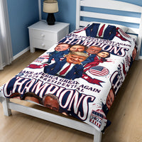 Load image into Gallery viewer, 24 Presidential Trump Champs Blanket white color
