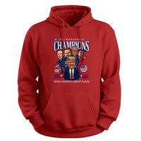 Load image into Gallery viewer, 2024 Trump Presidential Champions Hoodie red color
