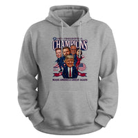 Load image into Gallery viewer, 2024 Trump Presidential Champions Hoodie sport grey color
