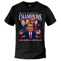 Load image into Gallery viewer, 2024 Trump Presidential Champion T shirt Black Color
