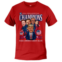 Load image into Gallery viewer, 2024 Trump Presidential Champion T shirt red color
