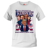 Load image into Gallery viewer, 2024 Trump Presidential Champion T shirt white color
