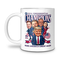 Load image into Gallery viewer, 2024 Trump Presidential Champs Mug 11oz White color
