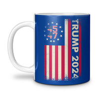 Load image into Gallery viewer, 45 47 Trump 2024 11oz Mug dark blue color
