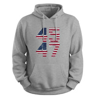 Load image into Gallery viewer, Trump 45 47 Hoodie sport grey color
