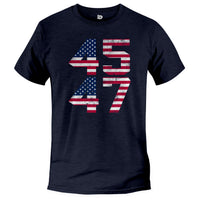 Load image into Gallery viewer, Trump 4547 T-shirt heather navy color

