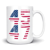 Load image into Gallery viewer, 45 47 Trum Mug 15oz white color
