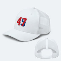 Load image into Gallery viewer, 47 45 Trump Trucker Hat
