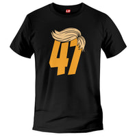 Load image into Gallery viewer, 47 Trump Hair T shirt black color
