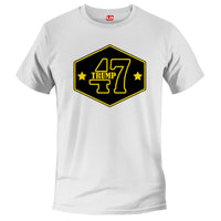 Load image into Gallery viewer, 47 Trump Emblem T shirt white color
