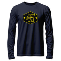 Load image into Gallery viewer, 47 Trump Emblem Long sleeve navy color
