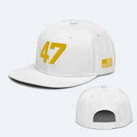 Load image into Gallery viewer, 47 Gold Snapback Hat
