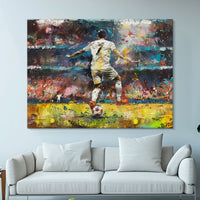 Load image into Gallery viewer, Abstract Football Sports Horizontal Canvas Wall Art
