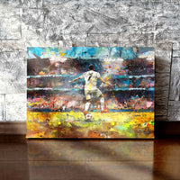 Load image into Gallery viewer, Abstract Football Sports Horizontal Canvas Wall Art
