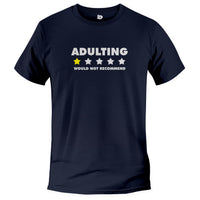 Load image into Gallery viewer, Adulting 1 Star Tee navy color
