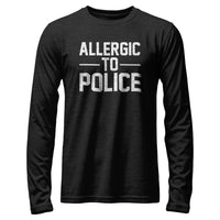 Load image into Gallery viewer, Allergic to Police Long Sleeve Tee dark heather color
