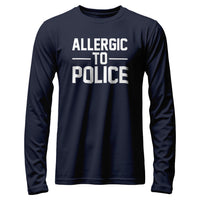 Load image into Gallery viewer, Allergic to Police Long Sleeve Tee navy color
