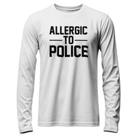Load image into Gallery viewer, Allergic to Police Long Sleeve Tee white color

