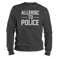 Load image into Gallery viewer, Allergic to Police Crewneck Sweatshirt dark heather color
