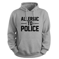 Load image into Gallery viewer, Allergic to Police Hoodie sport grey color

