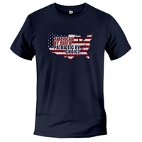 Load image into Gallery viewer, american by birth american flag map tshirt
