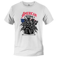 Load image into Gallery viewer, American Veteran Tee white color
