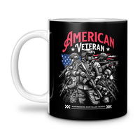 Load image into Gallery viewer, American Veteran Mug 11oz black color
