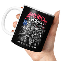 Load image into Gallery viewer, American Veteran Mug 11oz black color
