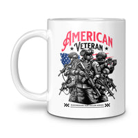 Load image into Gallery viewer, American Veteran Mug 11oz white color
