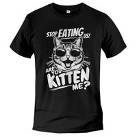 Load image into Gallery viewer, Are You Kitten Me T shirt Black color
