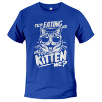 Load image into Gallery viewer, Are You Kitten Me T shirt  true royal color 

