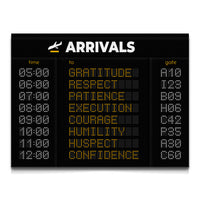 Load image into Gallery viewer, Arrivals Attitude Canvas Horizontal Wall Art
