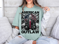 Load image into Gallery viewer, American Outlaw Bootleg T-shirt bay color
