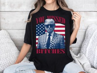 Load image into Gallery viewer, Missed Trump Bootleg T-shirt black color
