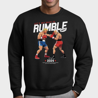 Load image into Gallery viewer, let&#39;s get ready to rumble trump crewneck sweatshirt
