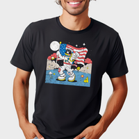 Load image into Gallery viewer, moonwalk marvel short sleeve shirt black
