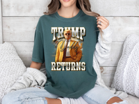 Load image into Gallery viewer, Daddy Trump Returns Bootleg T-Shirt blue spruce color
