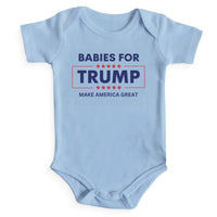 Load image into Gallery viewer, Babies For Trump Onesie | light blue
