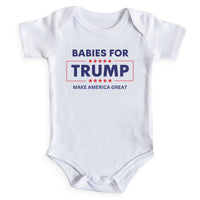Load image into Gallery viewer, Babies For Trump Onesie | white
