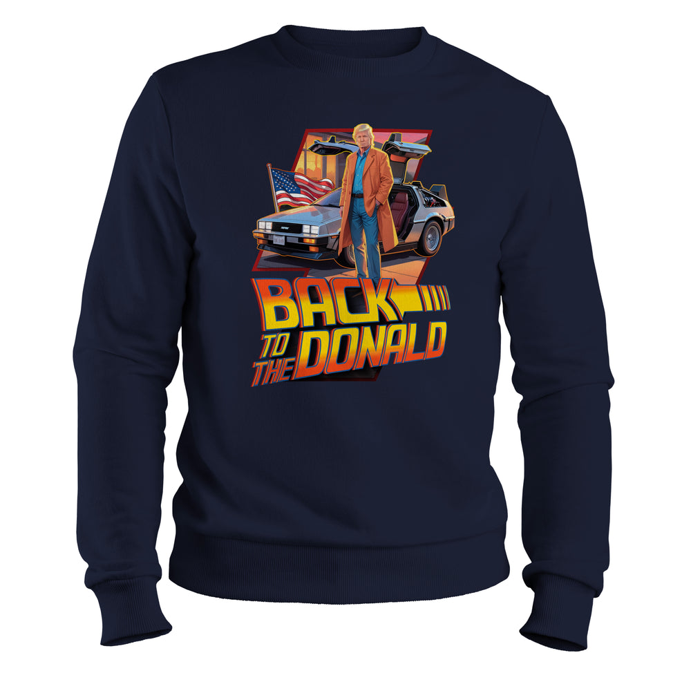 Back to Donal Trump Crewneck sweatshirt navy color