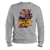 Load image into Gallery viewer, Back to Donal Trump Crewneck sweatshirt sport grey color
