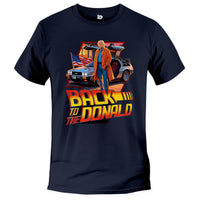 Load image into Gallery viewer, Back to Donald Trump T-shirt navy color
