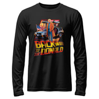Load image into Gallery viewer, Back to Donald Trump Long Sleeve Shirt  black color
