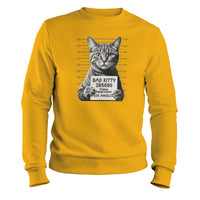 Load image into Gallery viewer, Bad Kitty Crewneck Sweatshirt Gold color
