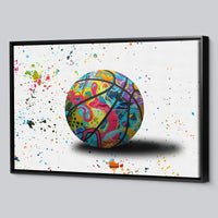 Load image into Gallery viewer, Basketball Framed Canvas Horizontal Wall Art
