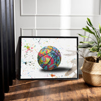 Load image into Gallery viewer, Basketball Framed Canvas Horizontal Wall Art
