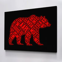 Load image into Gallery viewer, Bearish Red ll Trading Horizontal Canvas Wall Art 
