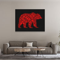 Load image into Gallery viewer, Bearish Red ll Trading Horizontal Canvas Wall Art 
