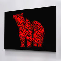 Load image into Gallery viewer, Short Fury Bearish Red Trading Horizontal Canvas Wall Art
